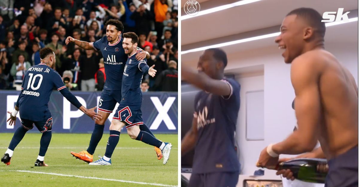 There were wild celebrations in the dressing room. (Image courtesy PSG&#039;s Instagram handle)