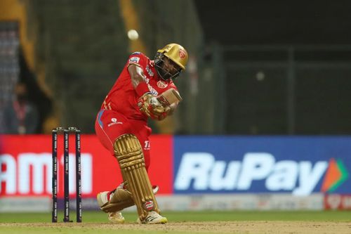 Sri Lankan batter Bhanuka Rajapaksa batting for PBKS. Pic: IPLT20.COM