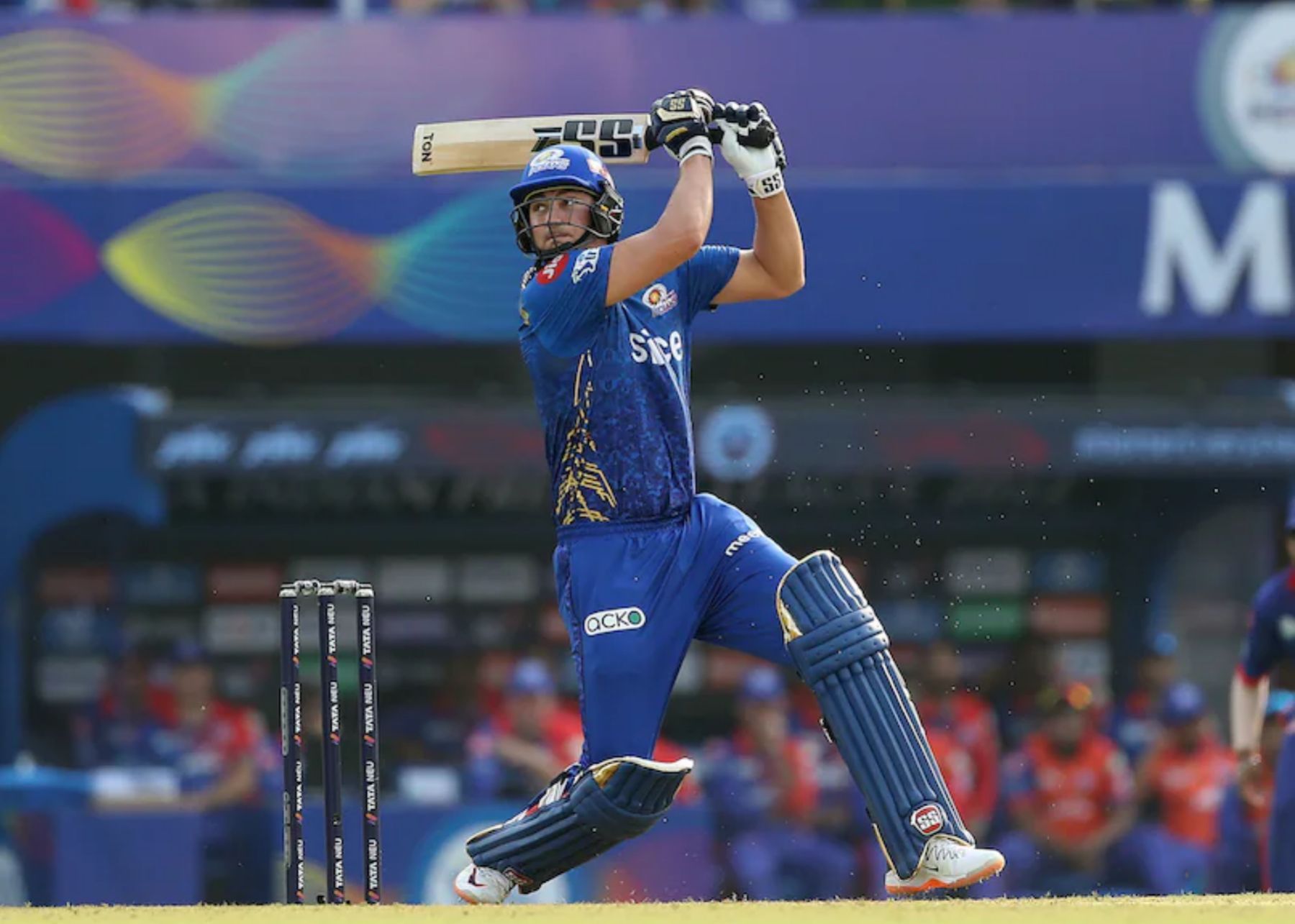 Tim David has played only two matches for Mumbai so far. Pic: IPLT20.COM