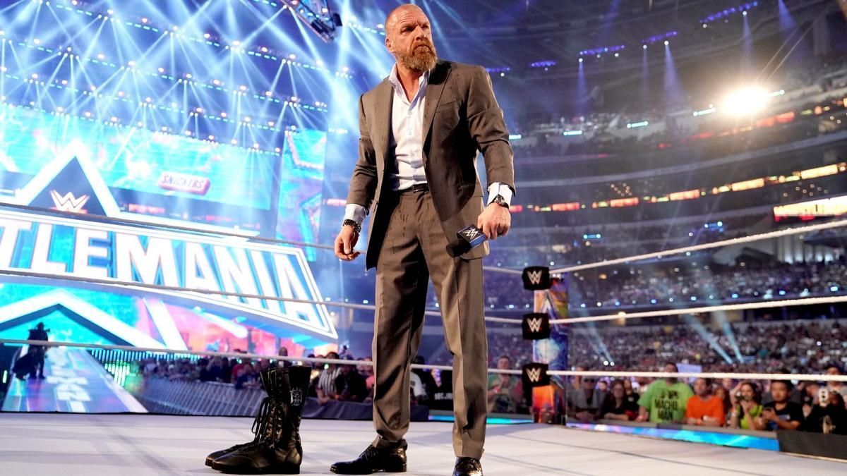 Triple H&#039;s latest on-screen appearance saw him leave his boots in the ring at WrestleMania.