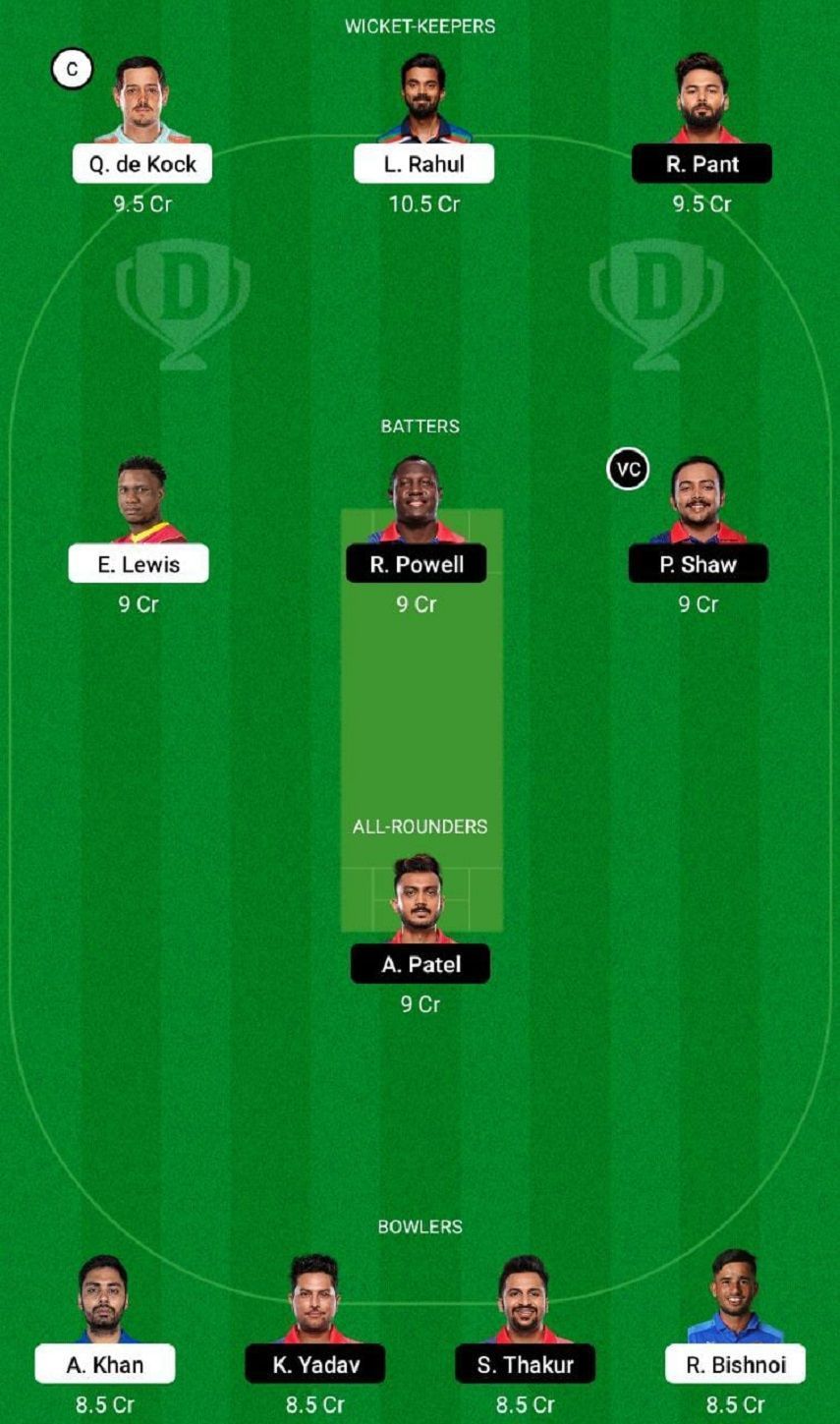 LSG vs DC Dream11 Fantasy Tip #1