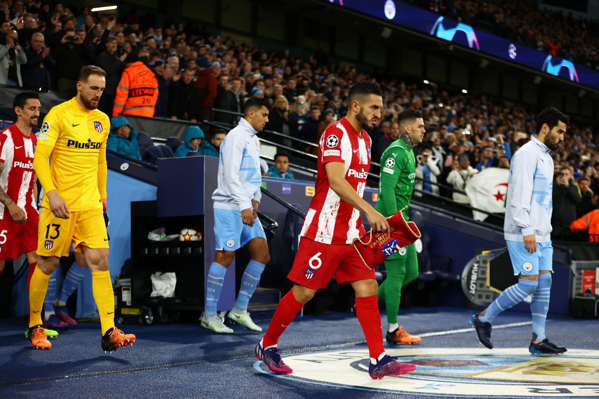 Manchester City and Atl&eacute;tico Madrid in the first leg