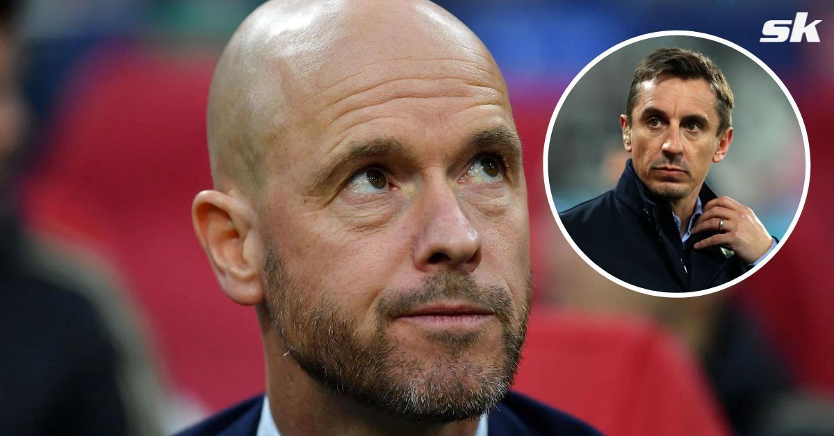 Gary Neville believes Erik ten Hag could snub the Red Devils due to their mounting problems.