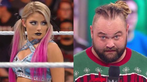 Alexa Bliss (left); Bray Wyatt (right)