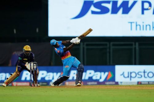 Rovman Powell’s cameo lifted DC to victory. Pic: IPLT20.COM