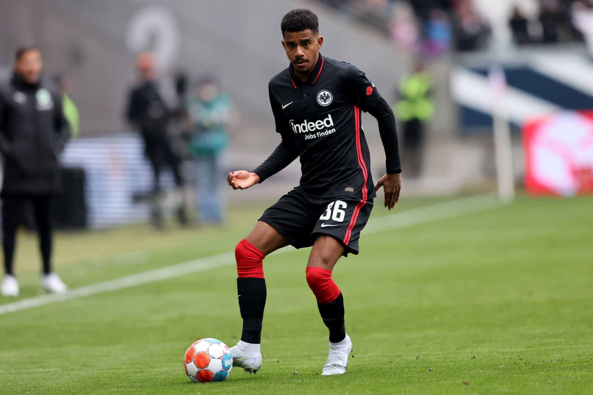 Borussia Dortmund loanee Angsar Knauff opened the scoring for Frankfurt