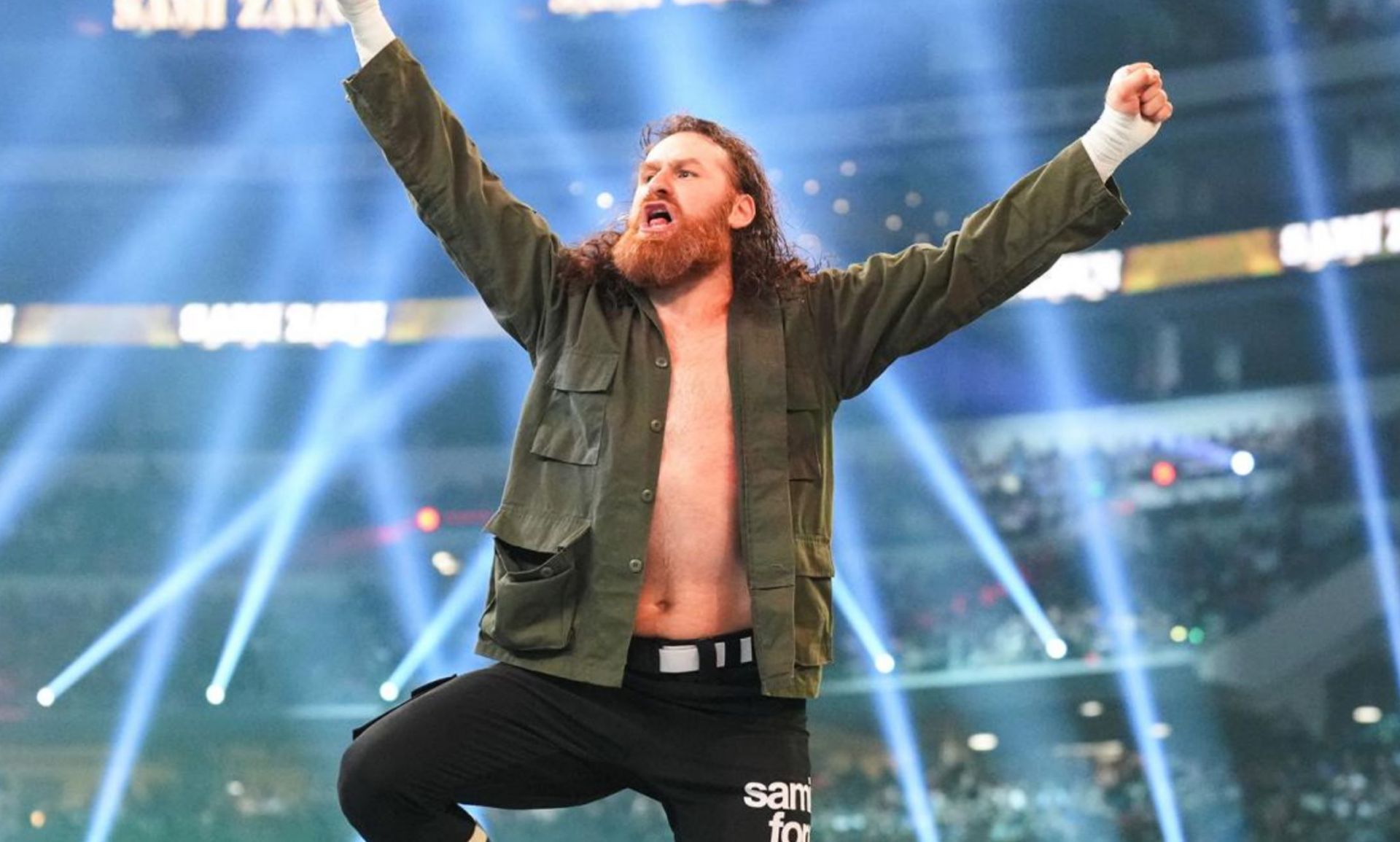 Sami Zayn competed at WrestleMania 38 in an Anything Goes Match