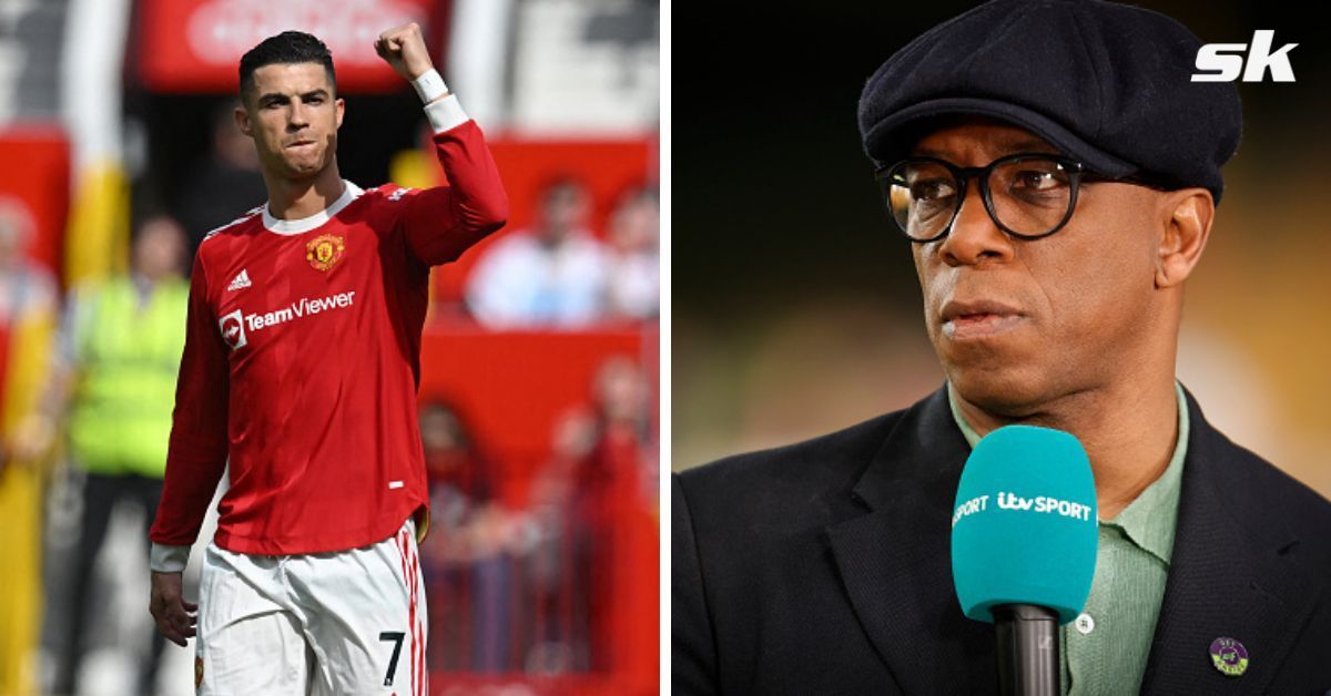 Ian Wright (R) believes Arsenal need strikers like Cristiano Ronaldo