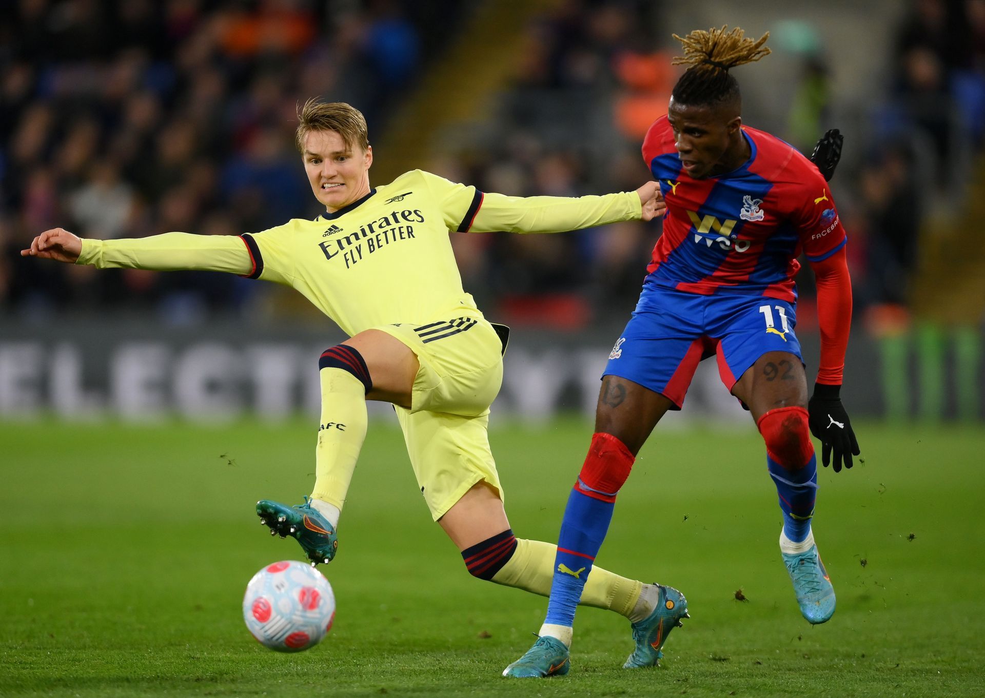 Odegaard struggled against Palace on Monday night