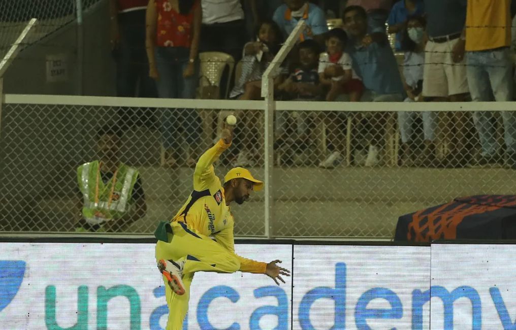 Ruturaj Gaikwad bagged a first-ball duck against the Mumbai Indians
