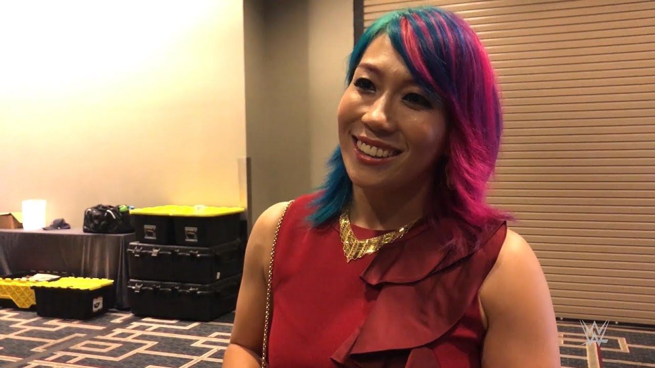Asuka has the wackiest hair in the business