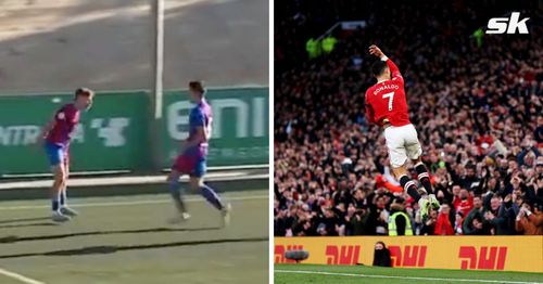 Barcelona youth prospect copies Cristiano Ronaldo celebration