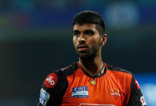 Washington Sundar has suffered a split webbing in his bowling hand (Credit: IPL/BCCI)