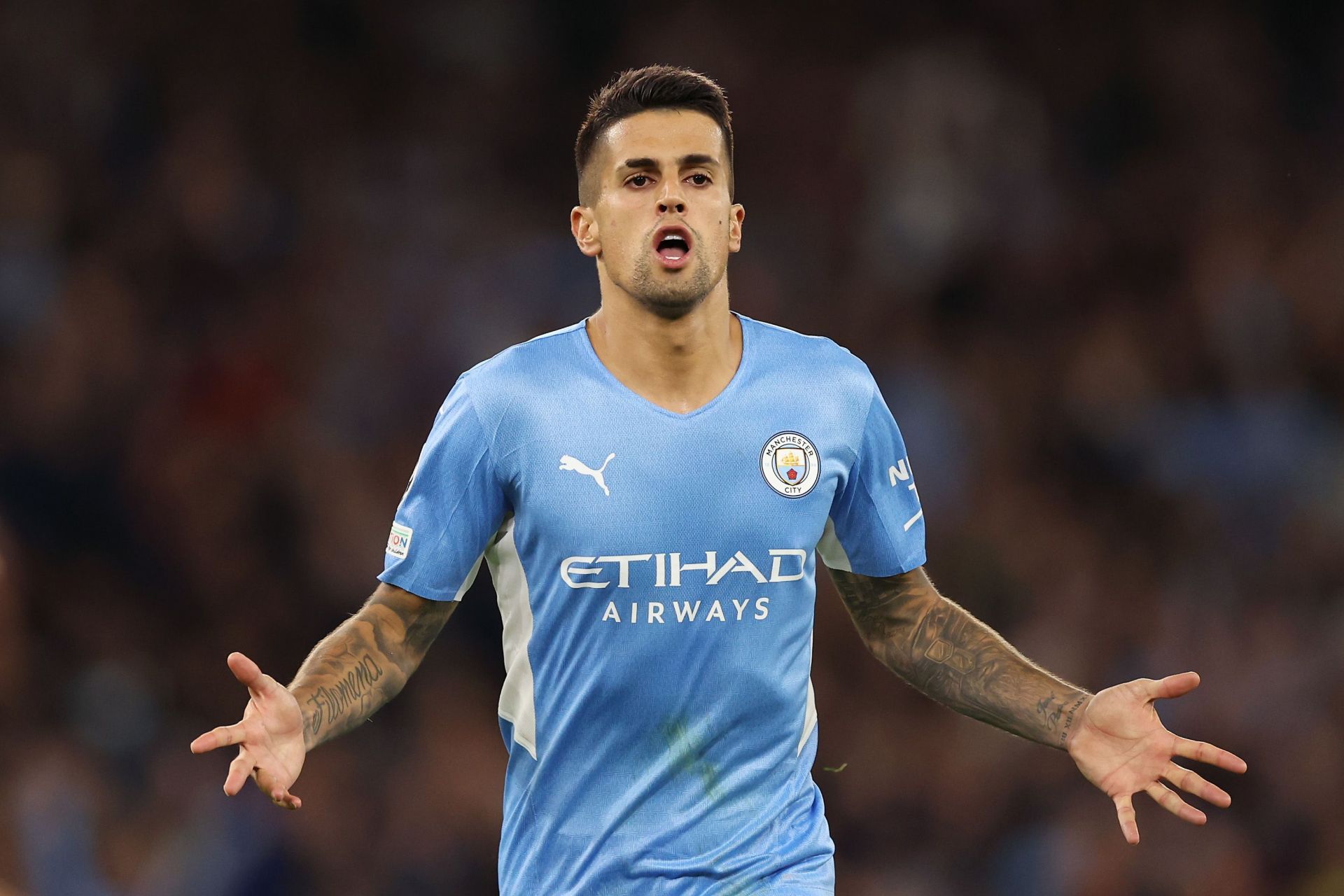 Manchester City&#039;s Portuguese fullback - Joao Cancelo.