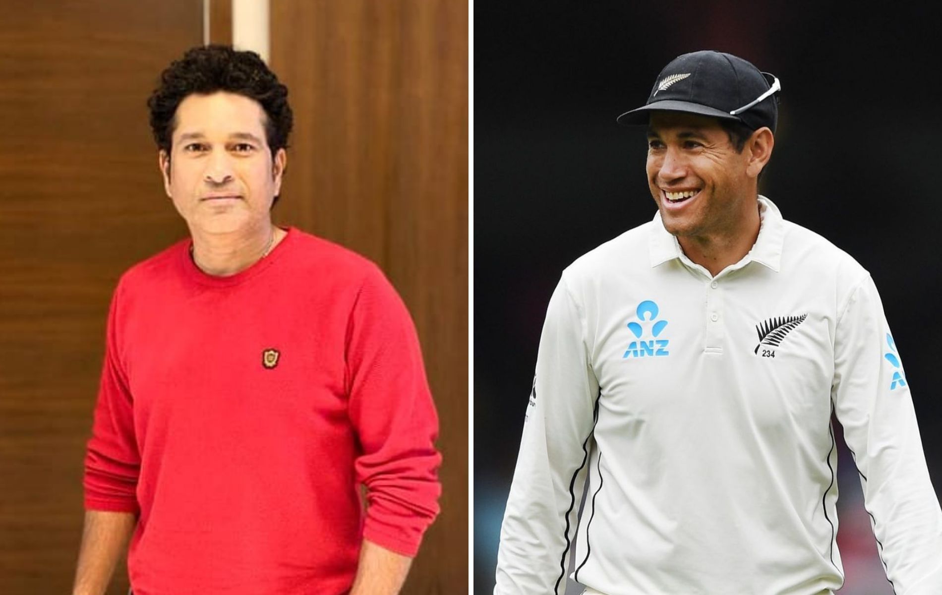 Sachin Tendulkar (L) and Ross Taylor (Pics: Instagram)