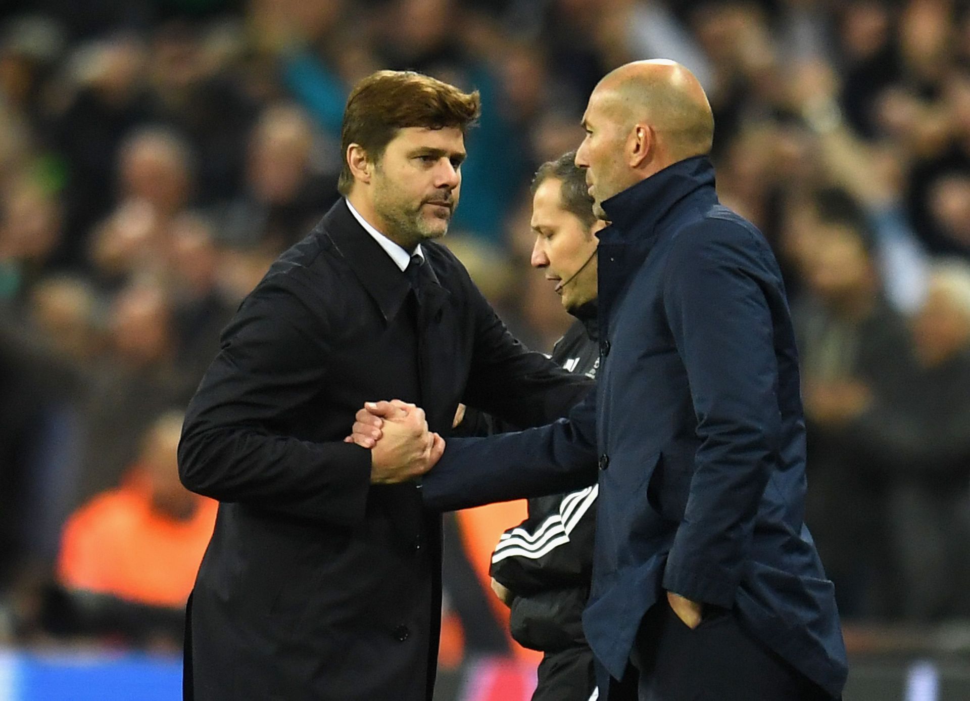 The Frenchman may replace Pochettino (left)