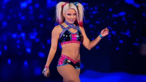 Alexa Bliss making her entrance