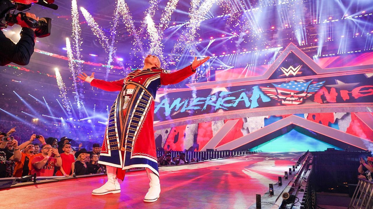 Cody Rhodes&#039; elaborate WWE entrance.