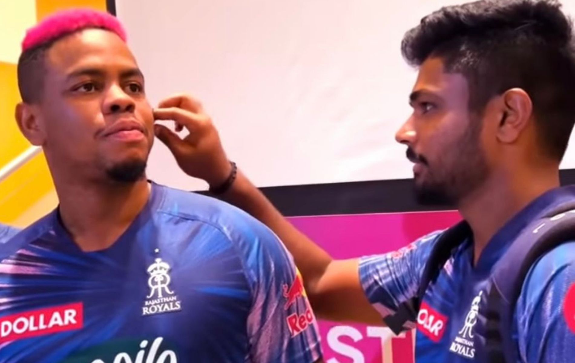 Shimron Hetmyer (L) and Sanju Samson (Image source: Instagram)