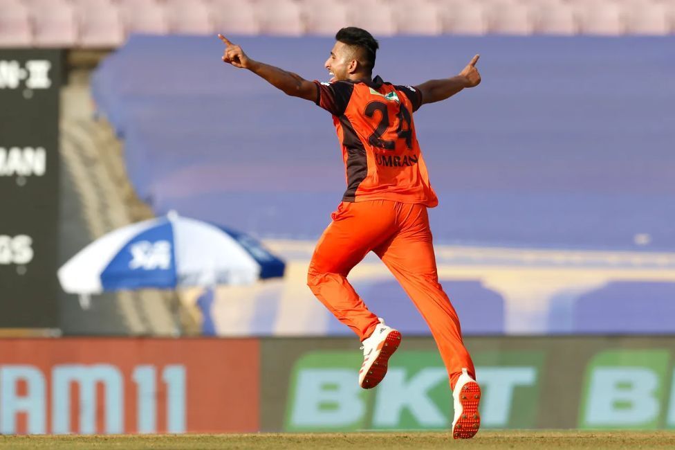 Umran Malik rattled the Punjab Kings batters with his pace [P/C: iplt20.com]