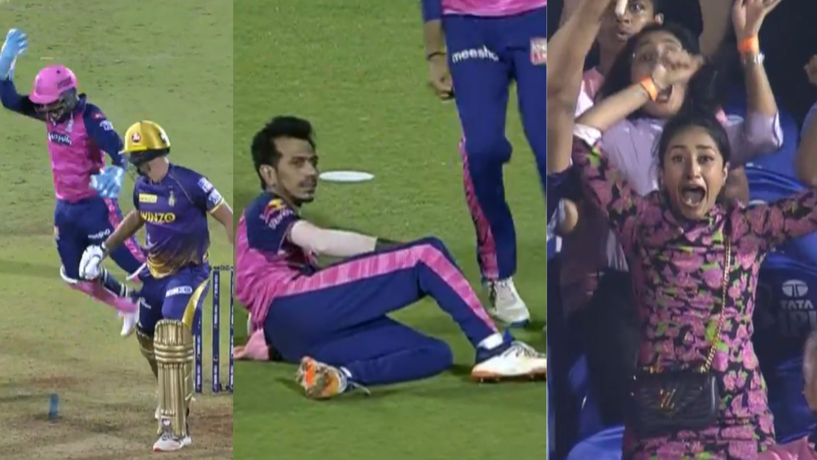 Snippets from Yuzvendra Chahal&#039;s hattrick on Monday.