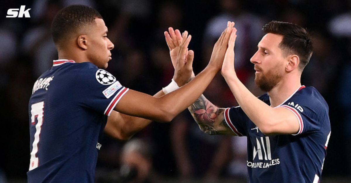 PSG superstars Mbappe and Messi celebrate yet another win