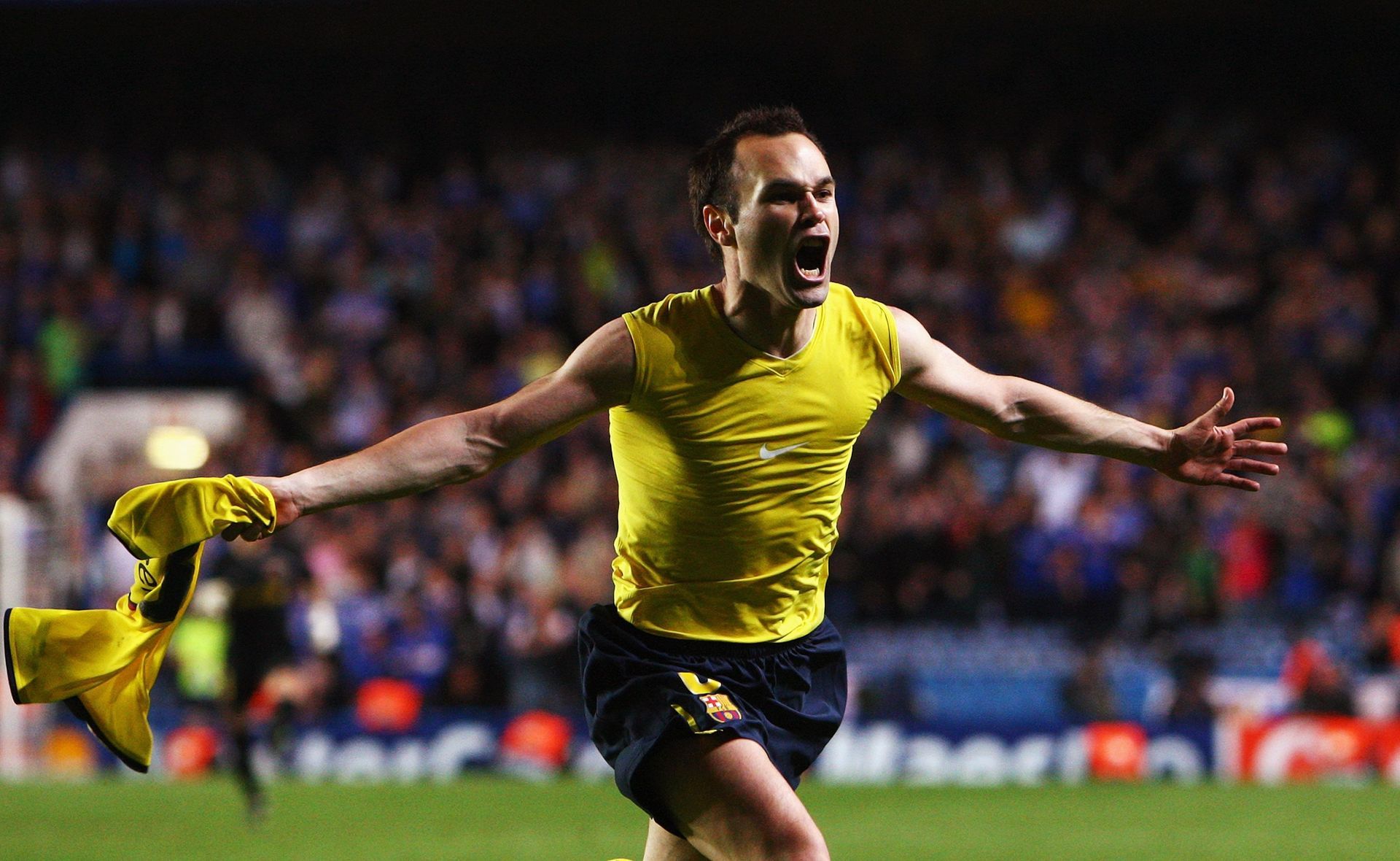 Andres Iniesta scored an iconic long-range effort that decided the tie