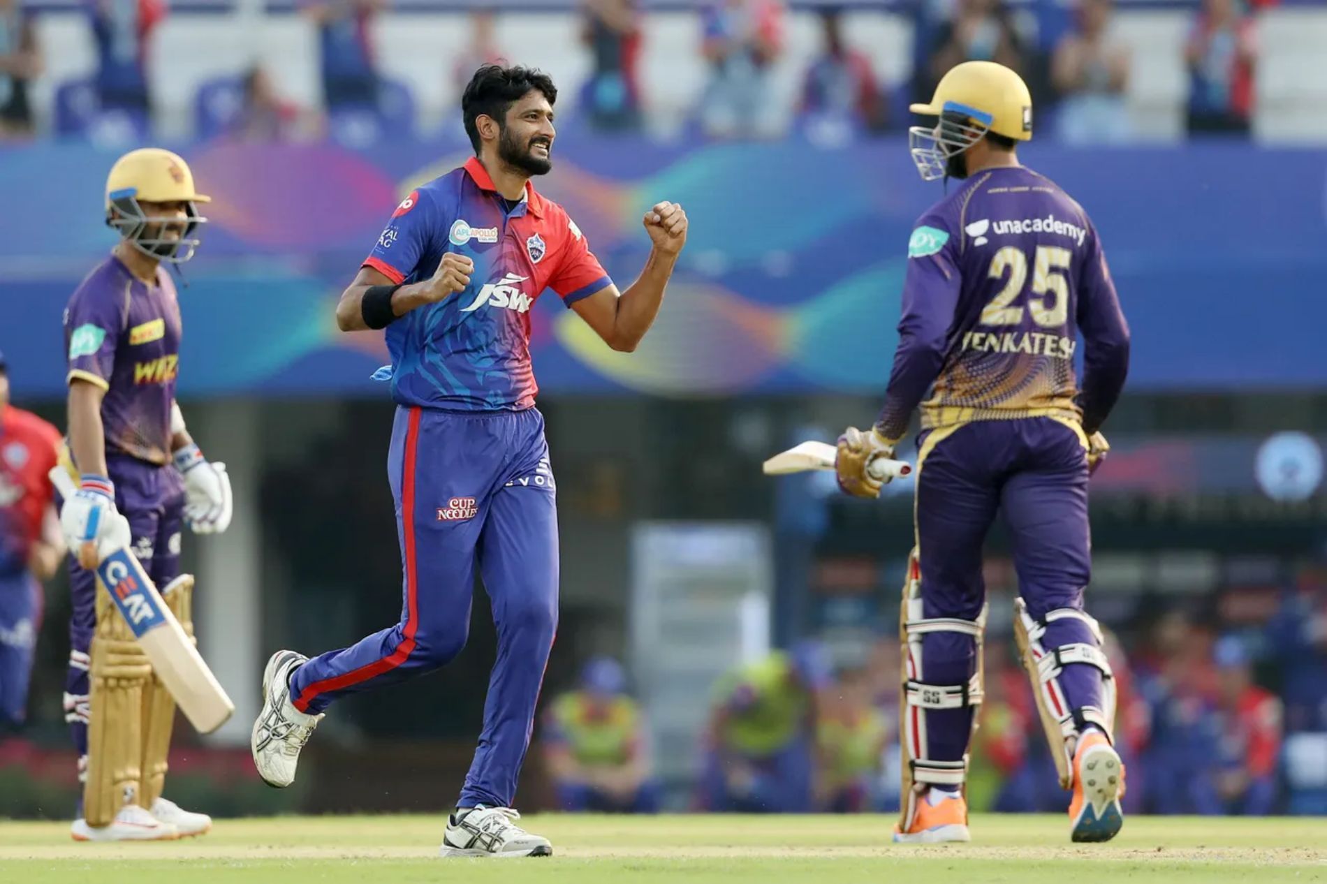 Khaleel Ahmed claimed three wickets for DC. Pic: IPLT20.COM