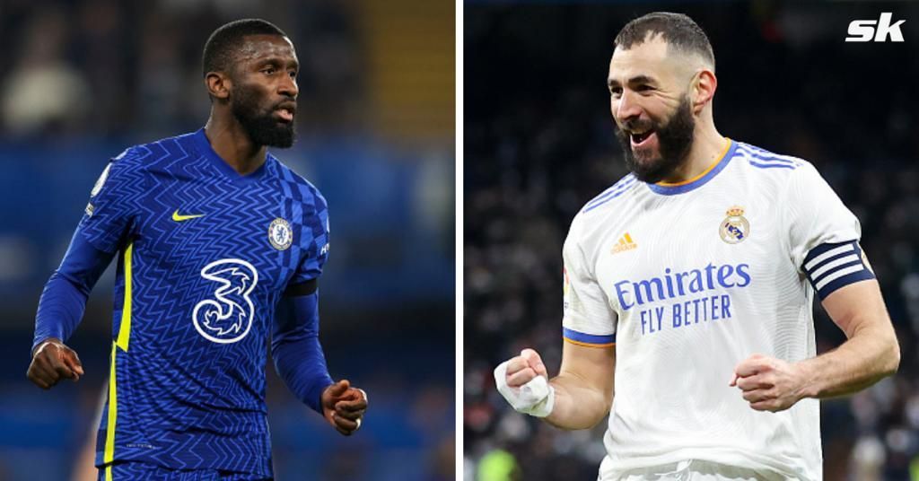 Antonio Rudiger (left) and Karim Benzema