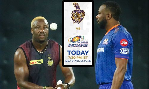 Can Mumbai Indians register their first win of IPL 2022 against Kolkata Knight Riders? Pic: KKR/ Twitter