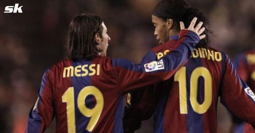 Barcelona legend Ronaldinho revealed that he could see Messi's quality the first time he saw the Argentine.