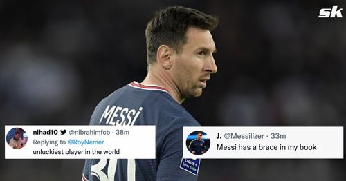 PSG fans reacted after Lionel Messi's two goals were ruled out against Marseille.