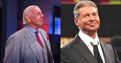 2-Time WWE Hall of Famer Flair and Vince McMahon.