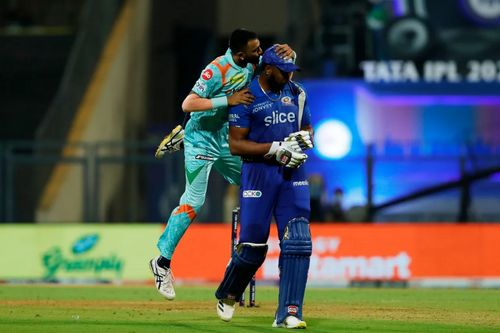 Krunal Pandya reacts after dismissing Kieron Pollard. Pic: IPLT20.COM