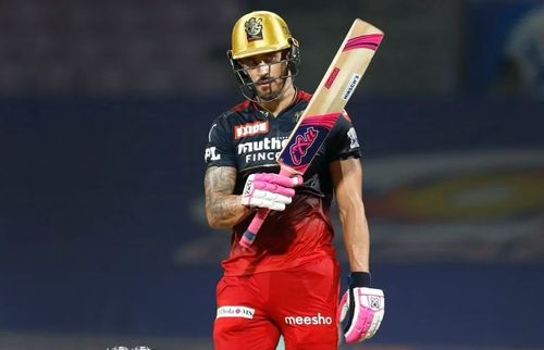 Du Plessis has probably been RCB's best batter so far.