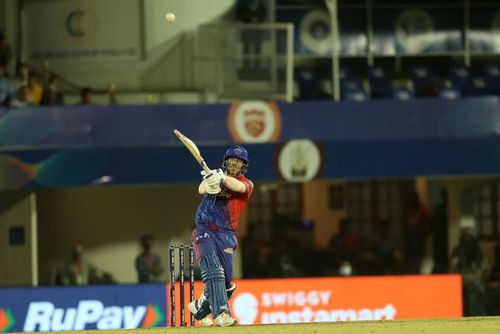 David Warner hit a blazing half-century. Pic: IPLT20.COM