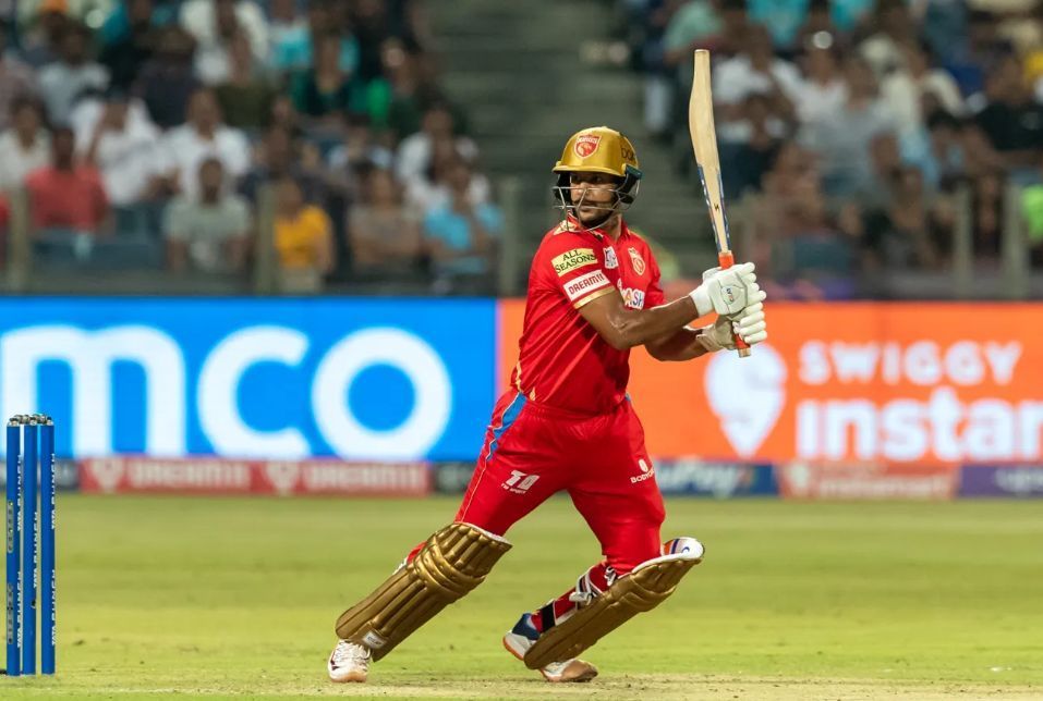 Mayank Agarwal was the aggressor at the start of the Punjab Kings' innings [P/C: iplt20.com]