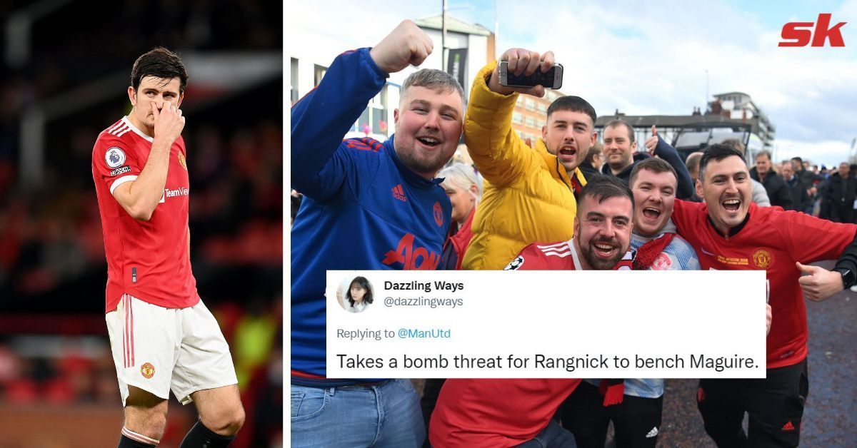 Fans react to Maguire being dropped from the starting XI.