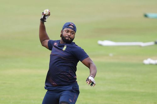 Andile Phehlukwayo in action while training (Image courtesy: Getty Images)