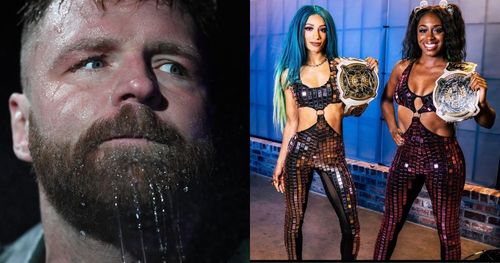 Jon Moxley, Sasha Banks, and Naomi.