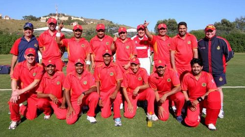 The Spainish cricket team poses for a group photo (Image Courtesy: ICC)