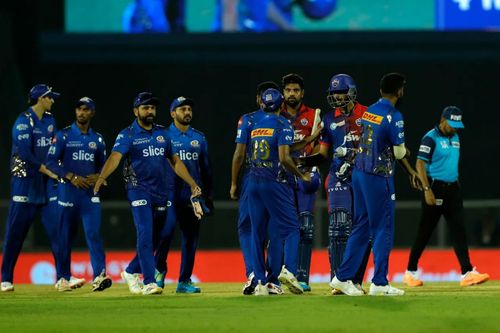 Mumbai lost to Delhi in their opening IPL 2022 clash. Pic: IPLT20.COM