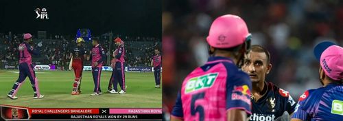 Scenes from the RCB vs RR clash. (Credits: Twitter)