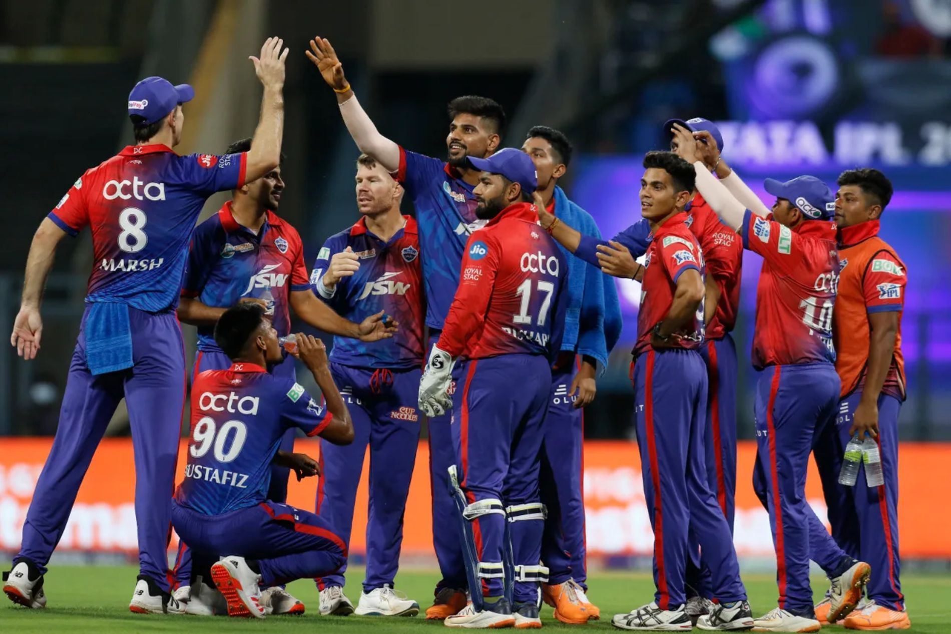 Delhi Capitals during the match against Royal Challengers Bangalore. Pic: IPLT20.COM