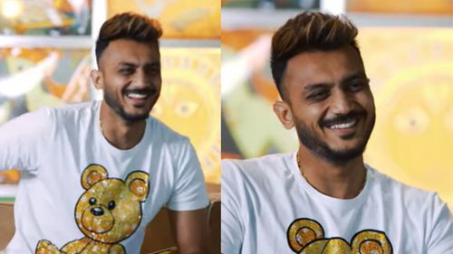 Axar Patel explained how his first name changed from 'Akshar' to 'Axar'. (P.C.:BwC YouTube)