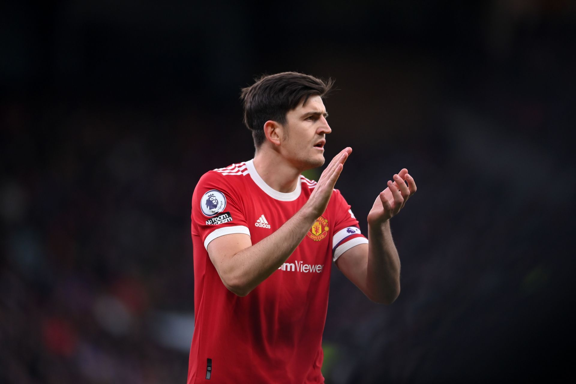 Harry Maguire sat out the game against Arsenal.