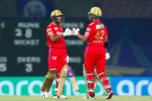 Mayank Agarwal (left) and Shikhar Dhawan. Pic: IPLT20.COM