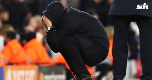 Pep Guardiola was lively on the touchline all night