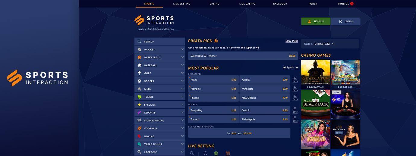 Sports Interaction sportsbook