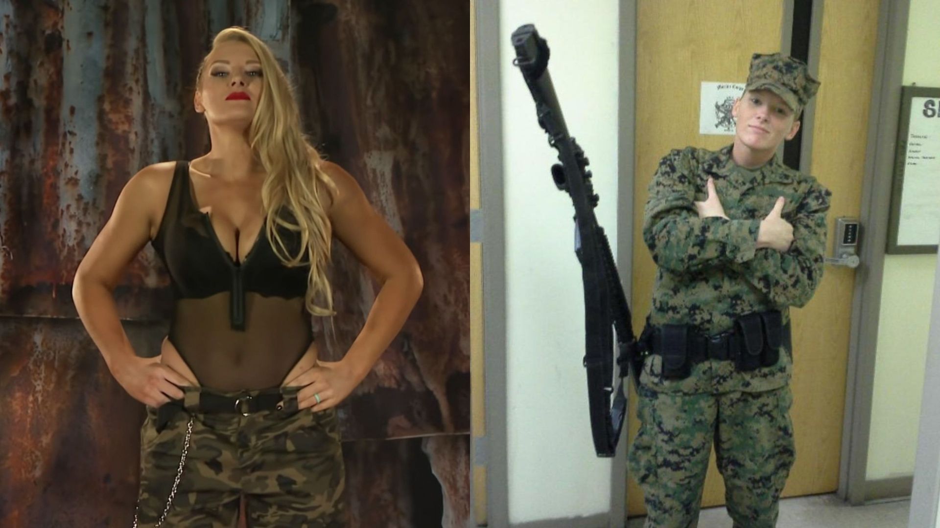 Lacey Evans served in the United States Marines